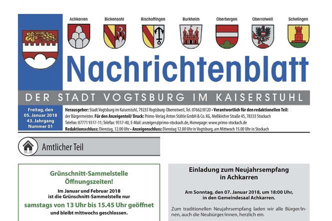 Nachrichtenblatt 01.2018