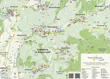 Übersicht Stadtplan Vogtsburg