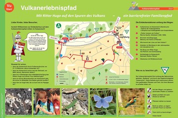 Eingangstafel Vulkanerlebnispfad