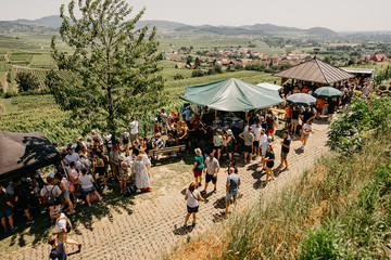 Foto der Burgundertour mit Weinstand 2025